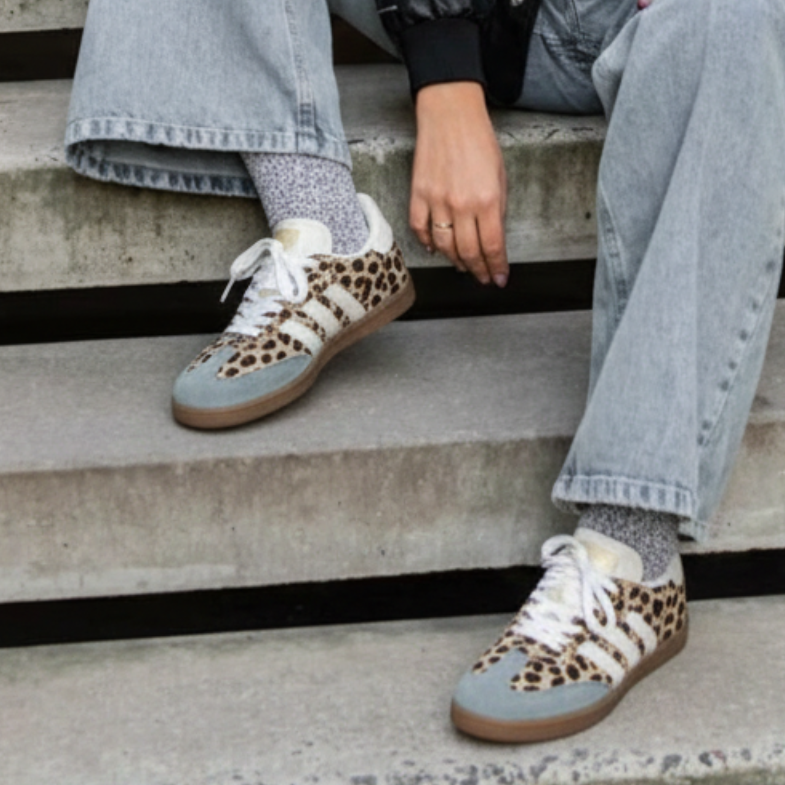 Calzado deportivo Samba Vaca Print gris