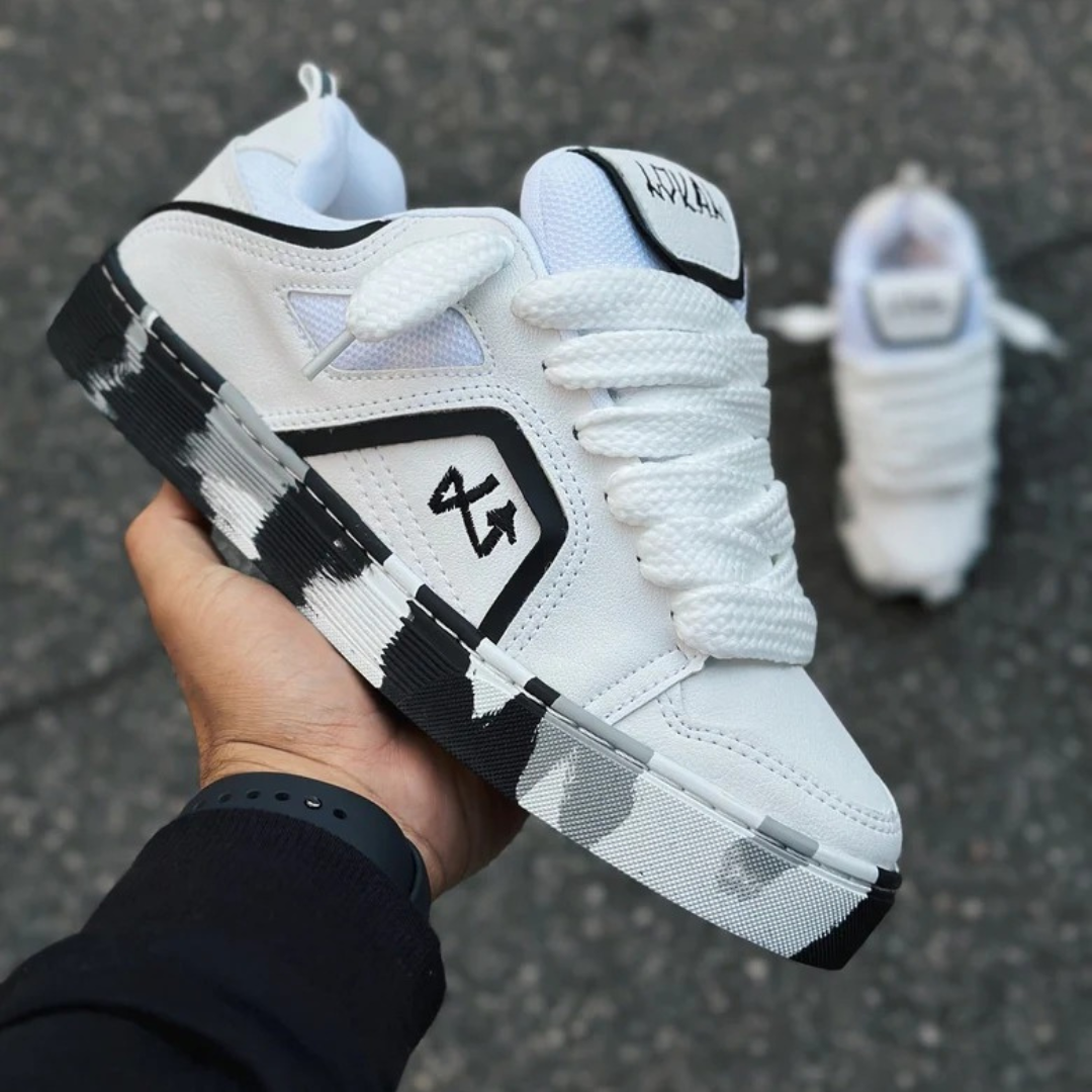 Calzado deportivo Lokal Skate Unisex Blanco x Negro