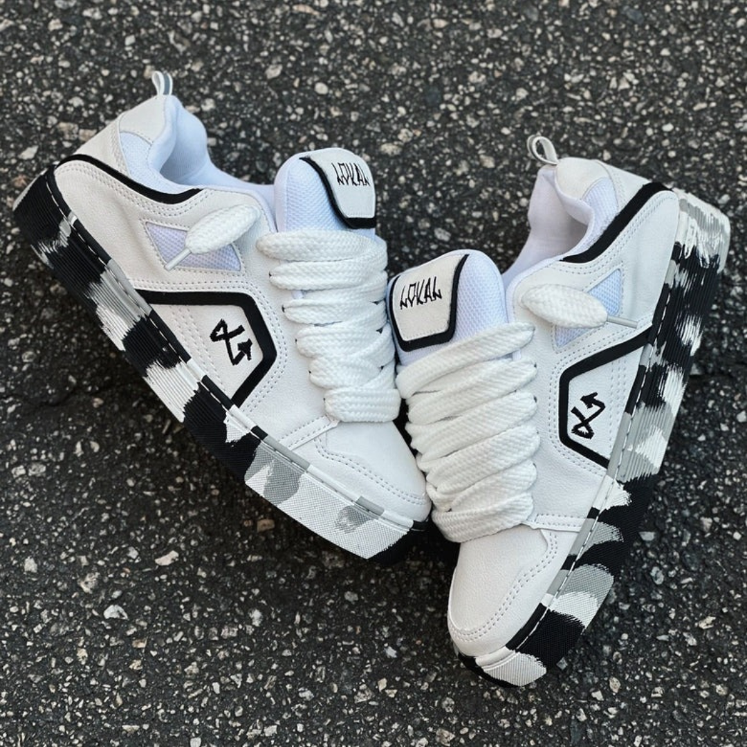 Calzado deportivo Lokal Skate Unisex Blanco x Negro