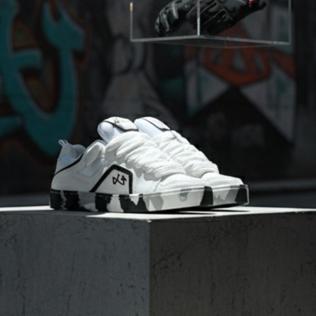 Calzado deportivo Lokal Skate Unisex Blanco x Negro